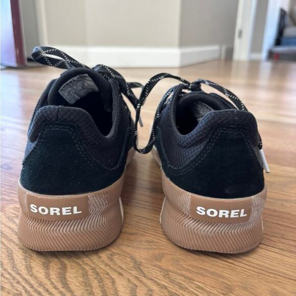 SOREL Women's Out N About Plus Black Waterproof Sneakers Size 7.5 - Picture 9 of 10